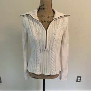 Caslon white sweater, S